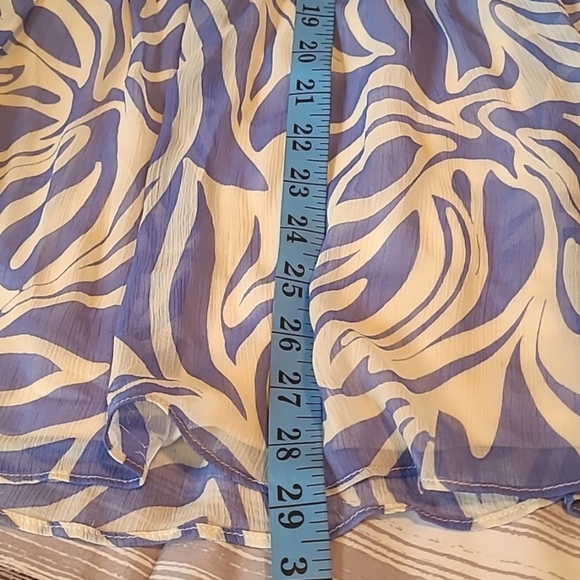 1. State 2pc Halter Tie Back Top & Ruffle Tiered Skirt Blue White Floral Wmns L - Picture 12 of 15